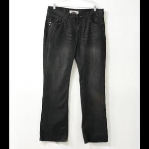 Legacy Mens Gray Denim Jeans Solid 5 Pockets Button Zip Cotton Size 38x34